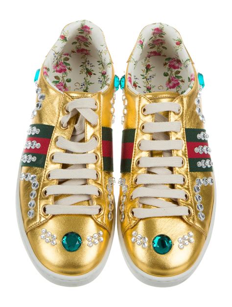 ace gucci metallic sneaker|Gucci ace sneakers on sale.